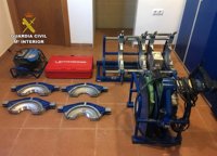 Guardia Civil esclarece en menos de 48 horas el robo en un almacén de fontanería de El Beal (Cartagena)