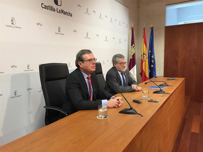 Collado y Flepeto en rueda de prensa