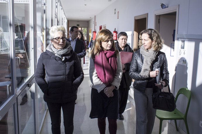 Visita de Marina Álvarez al centro de Autismo Sevilla