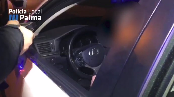 Vídeo de la detención de un conductor en Palma