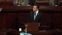 Jimmy Morales destaca ante el Congreso sus políticas de transparencia pese a los conflictos con la CICIG