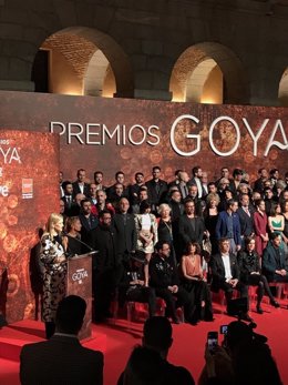 Cifuentes en el encuentro de nominados a la 32 edición de los Premios Goya