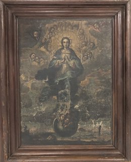 Óleo de la Inmaculada del Monasterio de Sijena extraviado en Lleida