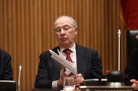 Rato trató de seguir como presidente de Bankia después de haber dimitido, asegura Guindos