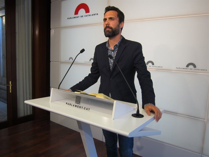 El portaveu adjunt de JxSí al Parlament Roger Torrent