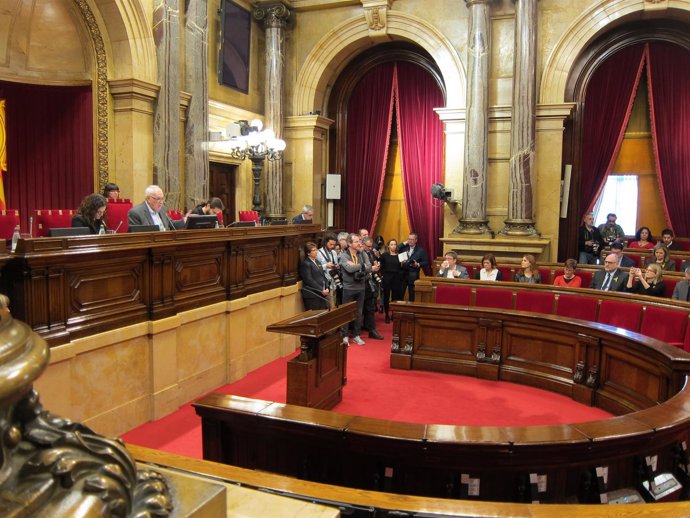 Mesa de Edad del Parlament de la XII Legislatura: Maragall,Ribas,Gómez del Moral