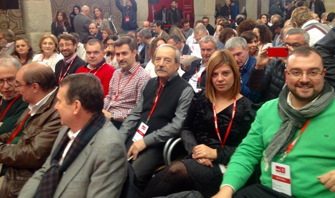 Representación de la FSA en el Comité Federal PSOE con Adrián Barbón al frente