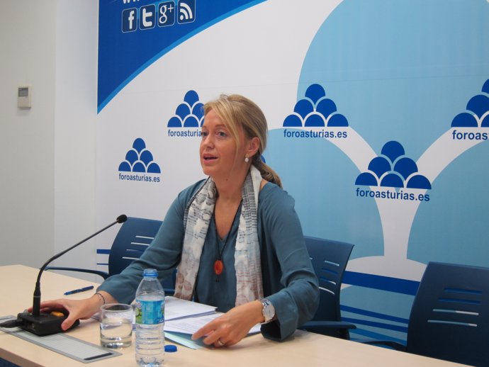 La presidenta de Foro Asturias, Cristina Coto