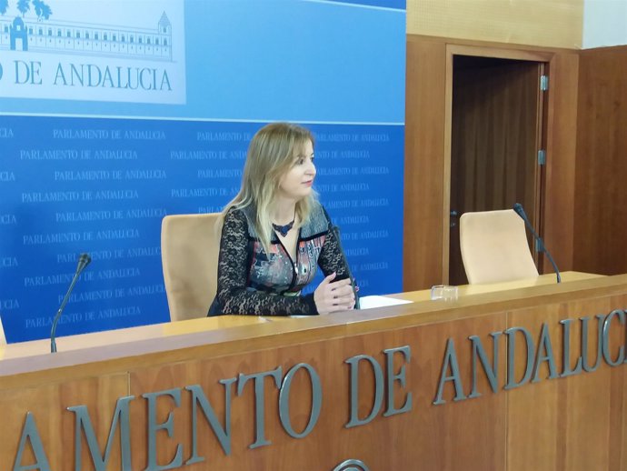 La portavoz adjunta de Podemos en el Parlamento andaluz, Carmen Lizárraga