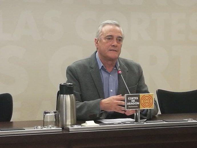 El portavoz parlamentario del PSOE Aragón, Javier Sada. 