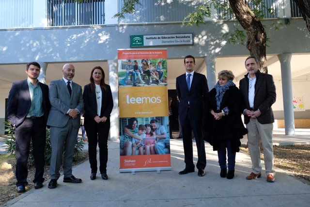 Presentación del proyecto 'Leemos' en un IES de Sevilla