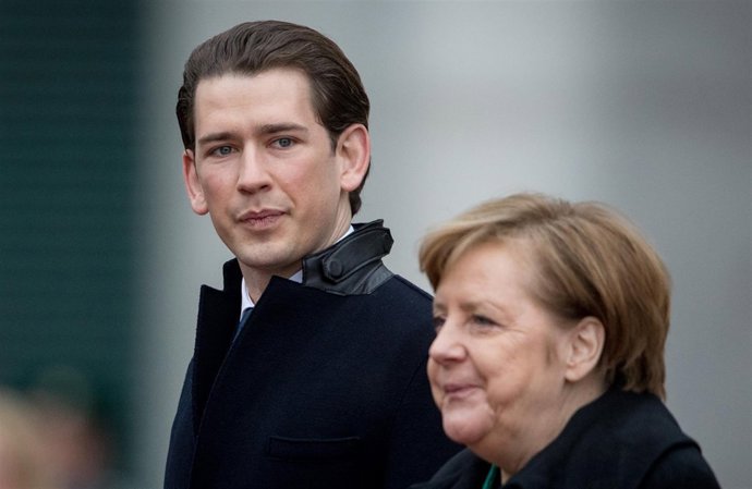 Angela Merkel y Sebastian Kurz