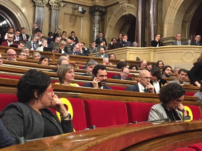 Roger Torrent en ser nomenat president del Parlament