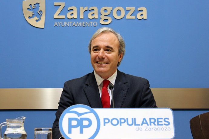 Jorge Azcón (PP), en rueda de prensa este miércoles