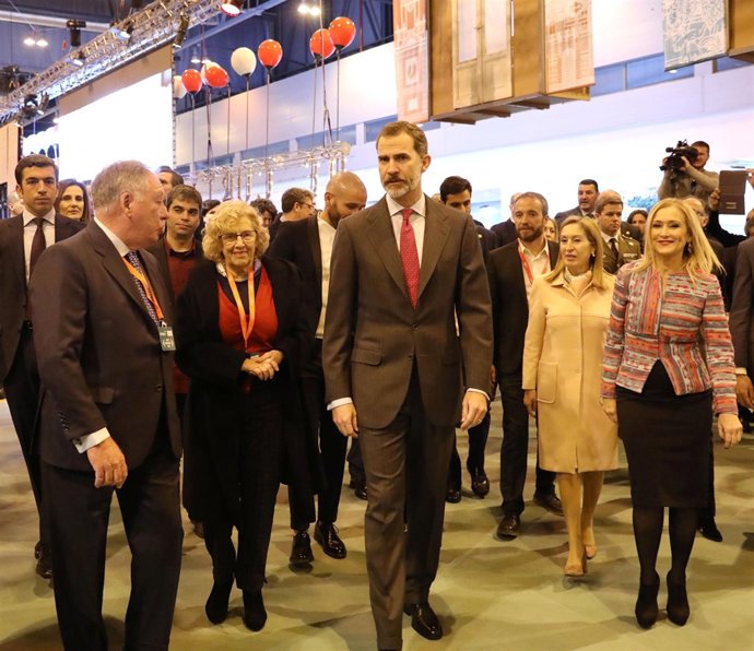 Carmena y el rey Felipe VI