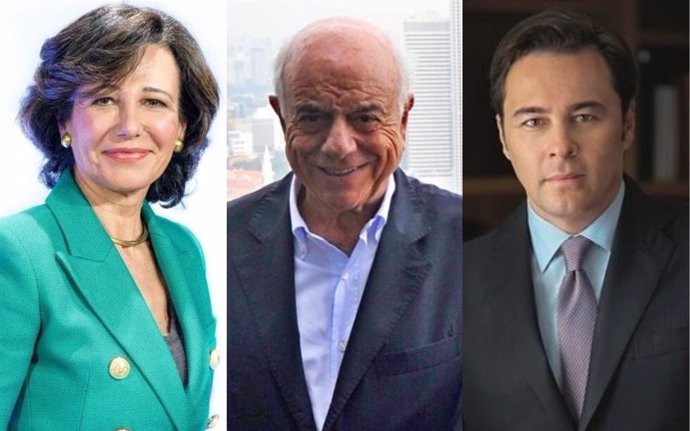 Presidentes de Santander, BBVA y El Corte Inglés