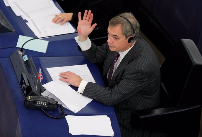Nigel Farage en el Parlamento Europeo