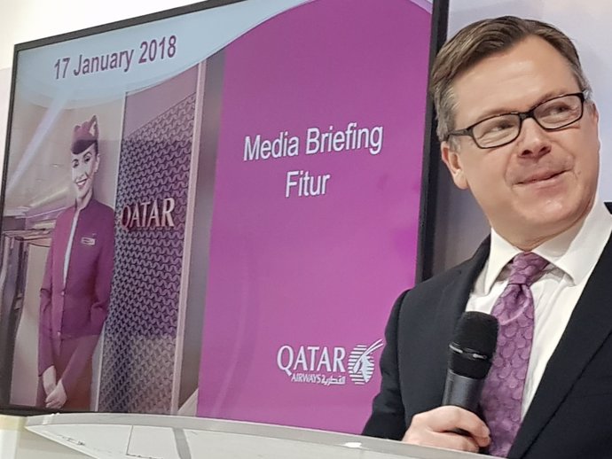 Jonathan Harding, vicepresidente de Qatar Airways