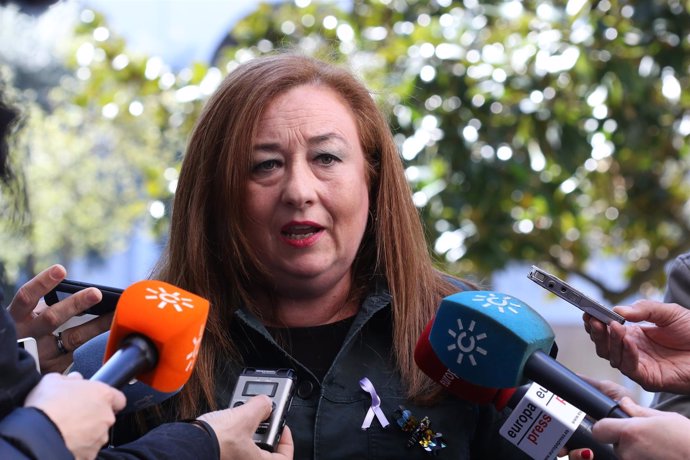 La portavoz de Igualdad y Políticas Sociales del PSOE-A, Soledad Pérez