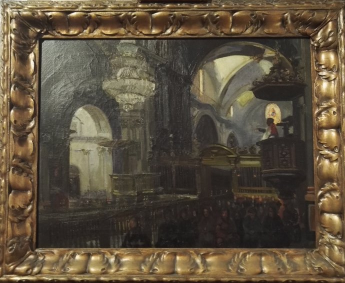 El lienzo 'La catedral en 1900'