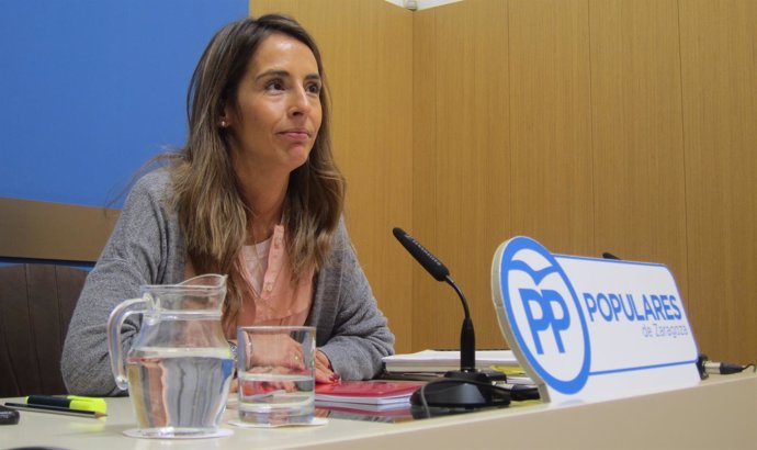 La concejal del PP Zaragoza María Navarro.             