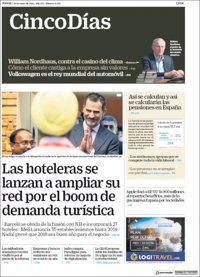 Las portadas de los periódicos económicos de hoy, jueves 18 de enero