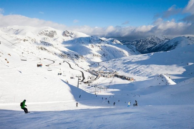 Pista de l'estació d'esquí Grandvalira