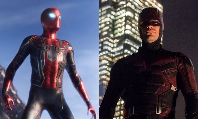 Daredevil y Spiderman en Infinity War