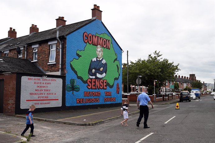 Mural en una calle de Belfast