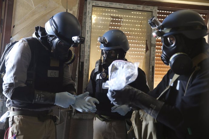 Expertos de la ONU en armas químicas en Siria