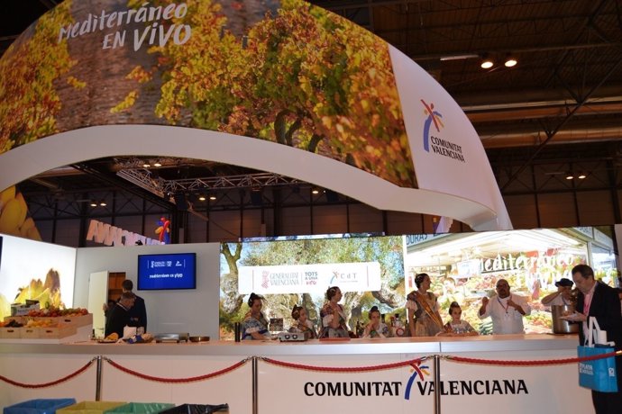 Imagen del stand valenciano en Fitur 2018
