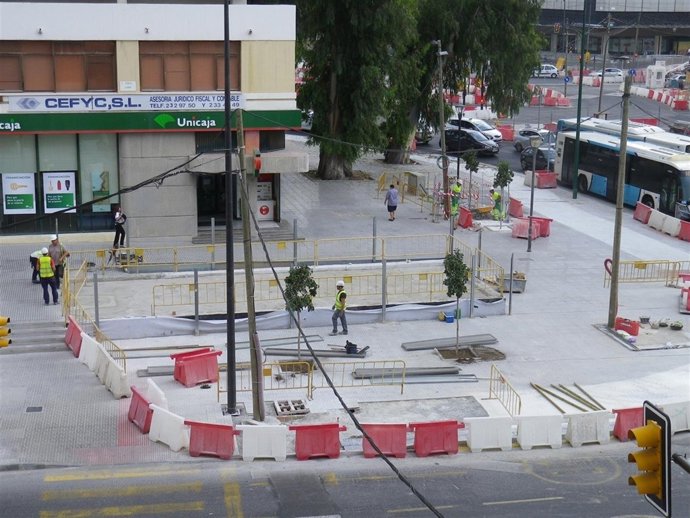 Metro tramo obras renfe guadalmedina albert camus avenida aurora 