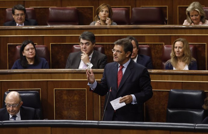 Rafael Catalá, en la sesión de control