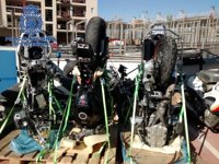 Dos detenidos en Alicante por robar y despiezar motos de gran cilindrada para venderlas en Polonia