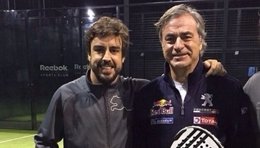 Fernando Alonso y Carlos Sainz padre
