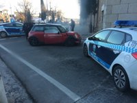 Detenido en Toledo al impactar contra la Puerta de Bisagra tras una persecución