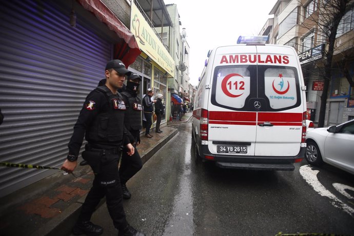 Una ambulancia en Estambul