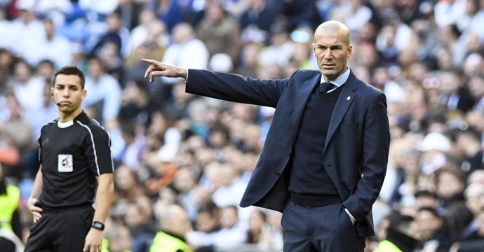 El entrenador del Real Madrid, Zinedine Zidane