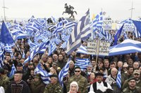 Manifestación en Grecia contra el uso de 'Macedonia' en un acuerdo sobre el nombre del país vecino