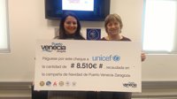 Puerto Venecia dona a Unicef 8.510 euros recaudados en su campaña de Navidad