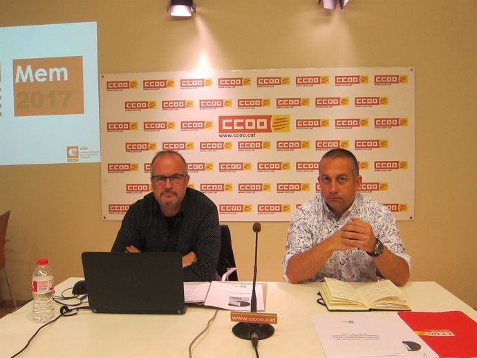 Carles Bertran y Toni Mora (CC.OO. De Catalunya)