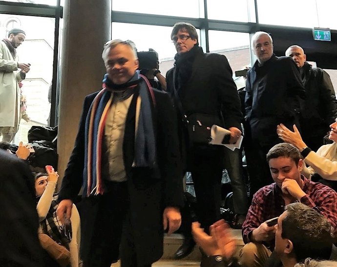 Acte d'Carles  Puigdemont a la Universitat de Copenhaguen (Dinarmarca)