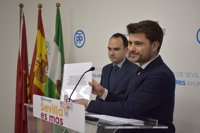 Beltrán Pérez ciñe la visita de Rajoy a Sevilla a su "apoyo" al PP hispalense y descarta otro "significado"