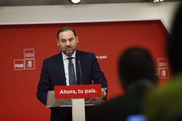 Rueda de prensa de José Luis Ábalos tras la reunión de Ejecutiva Permanente