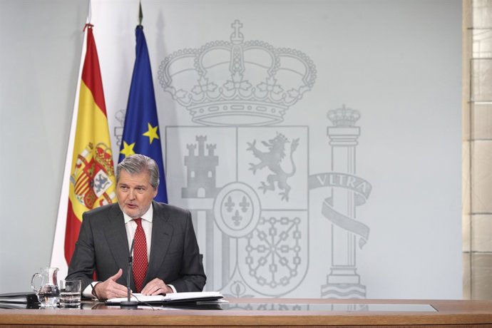 Roda de premsa d'Íñigo Méndez de Vigo després del Consell de Ministres
