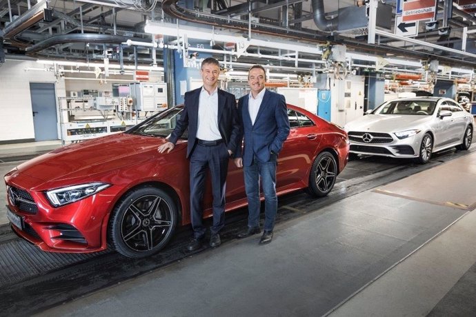 Producción del Mercedes-Benz CLS en la planta de Sindelfingen (Alemania)