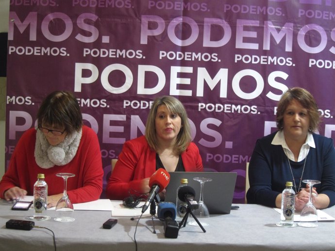 La secretaria xeral de Podemos Galicia, Carmen Santos