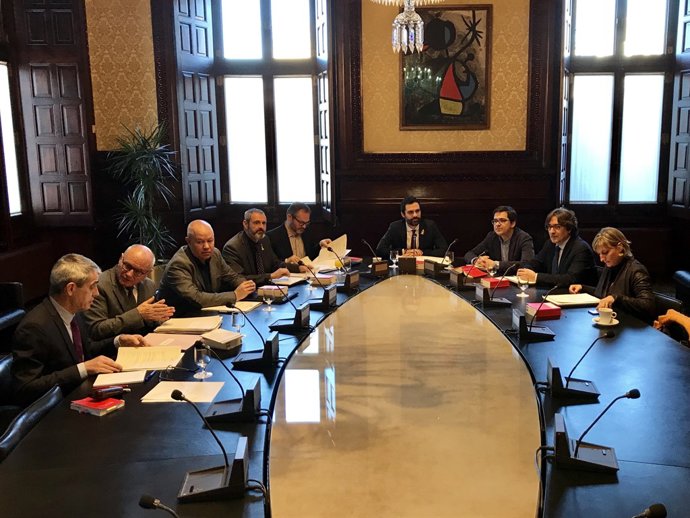 Reunió de la Mesa del Parlament