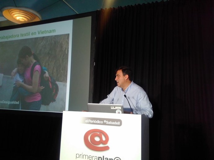 El dtor.de Oxfam Intermón, J.M.Vera