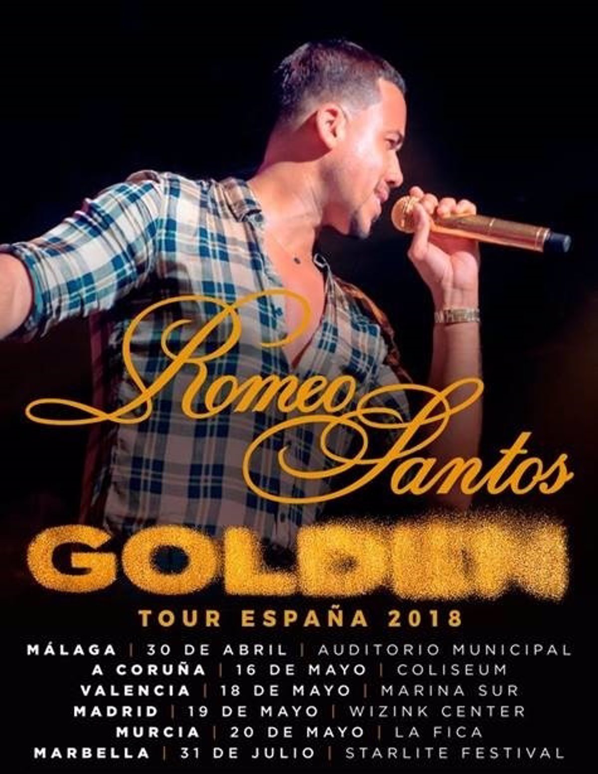 Romeo Santos anuncia siete conciertos en España